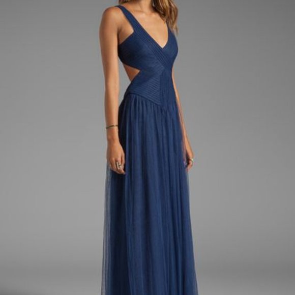 BCBGMaxAzria Blue Maxi Dress - Picture 3 of 7